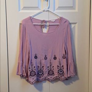 Long sleeve, flowy shirt